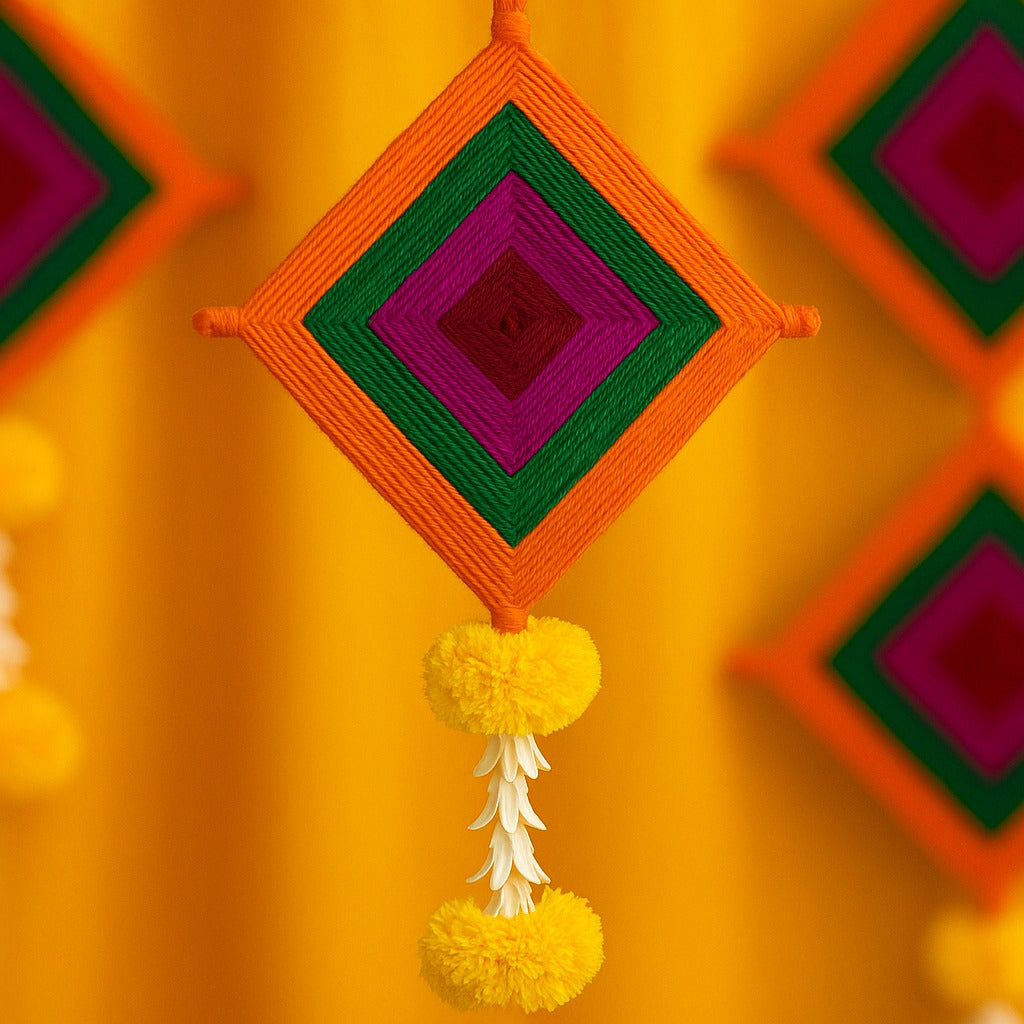 Colorful Kite Hanging Backdrop Decorations Set of 5