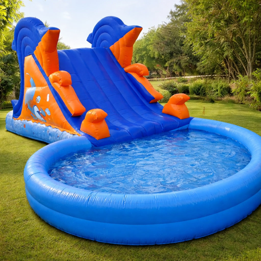 Dolphin Sliding Pool Bouncy
