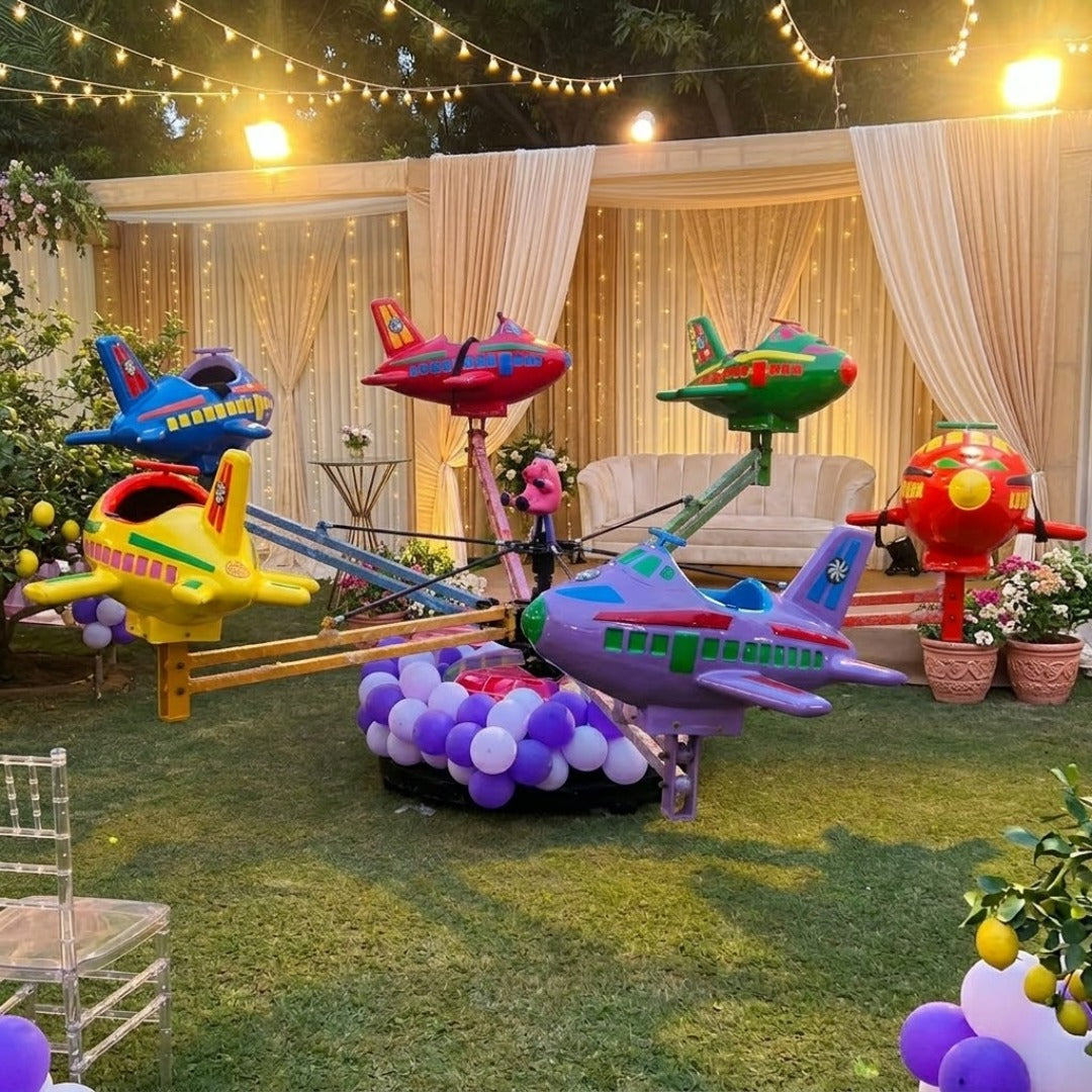 Joyful Carnival Plane Ride for Kids