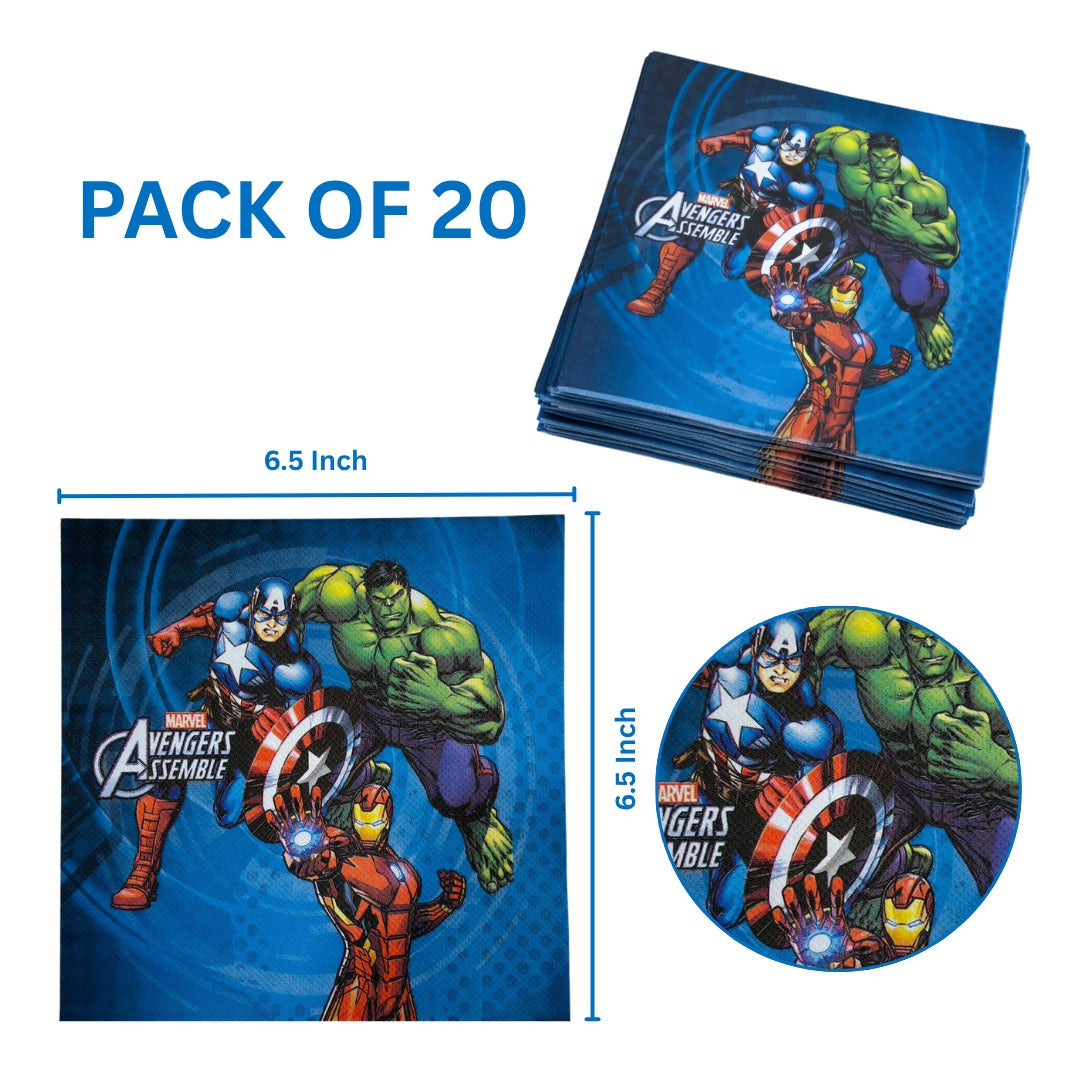 Avenger Theme Paper Napkins - 20PC