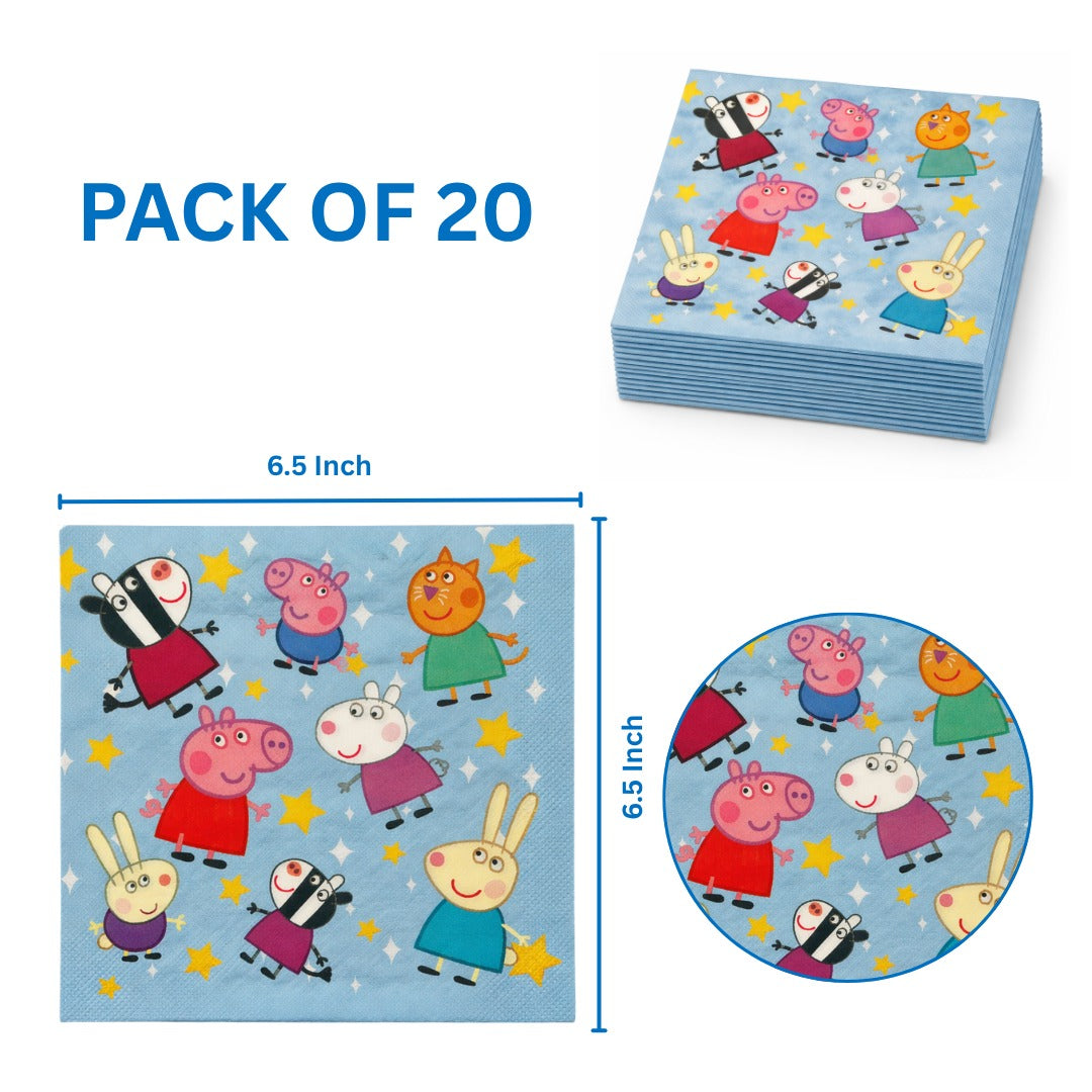 Peppa Pig Paper Napkins - 20PC