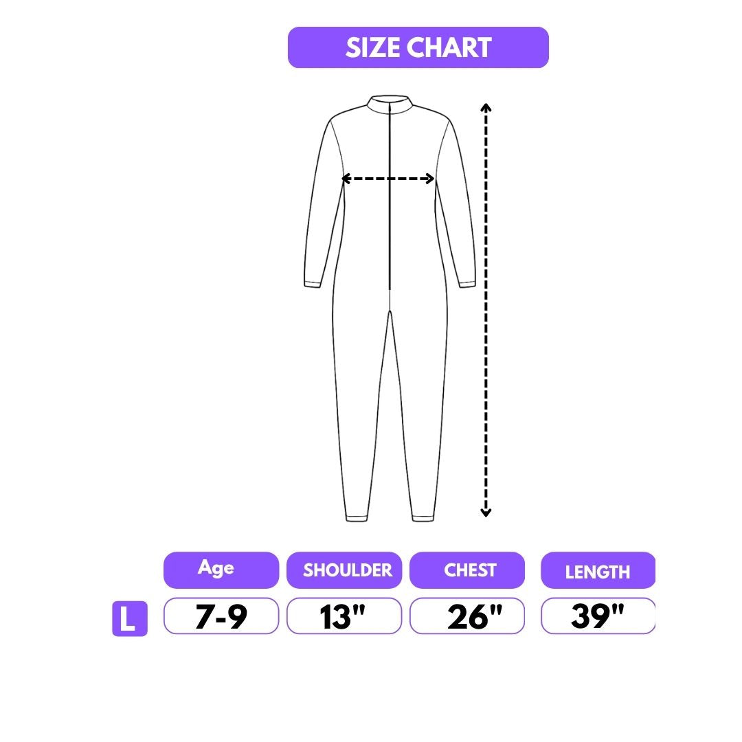 Astronaut White Jumpsuit Costume - Size - L - Age 7 to 9