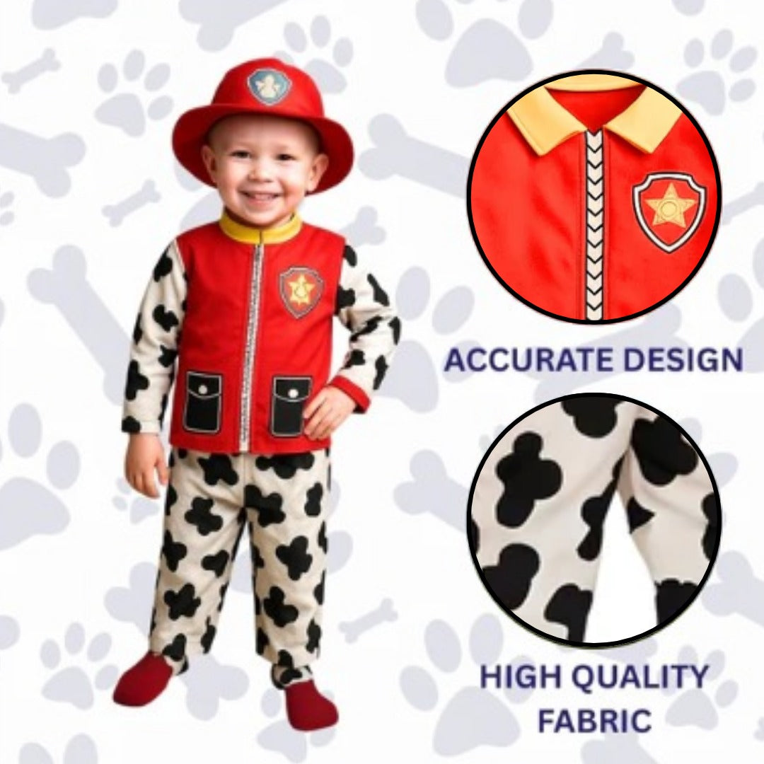 Paw Patrol Costume Red for Kids with Bag