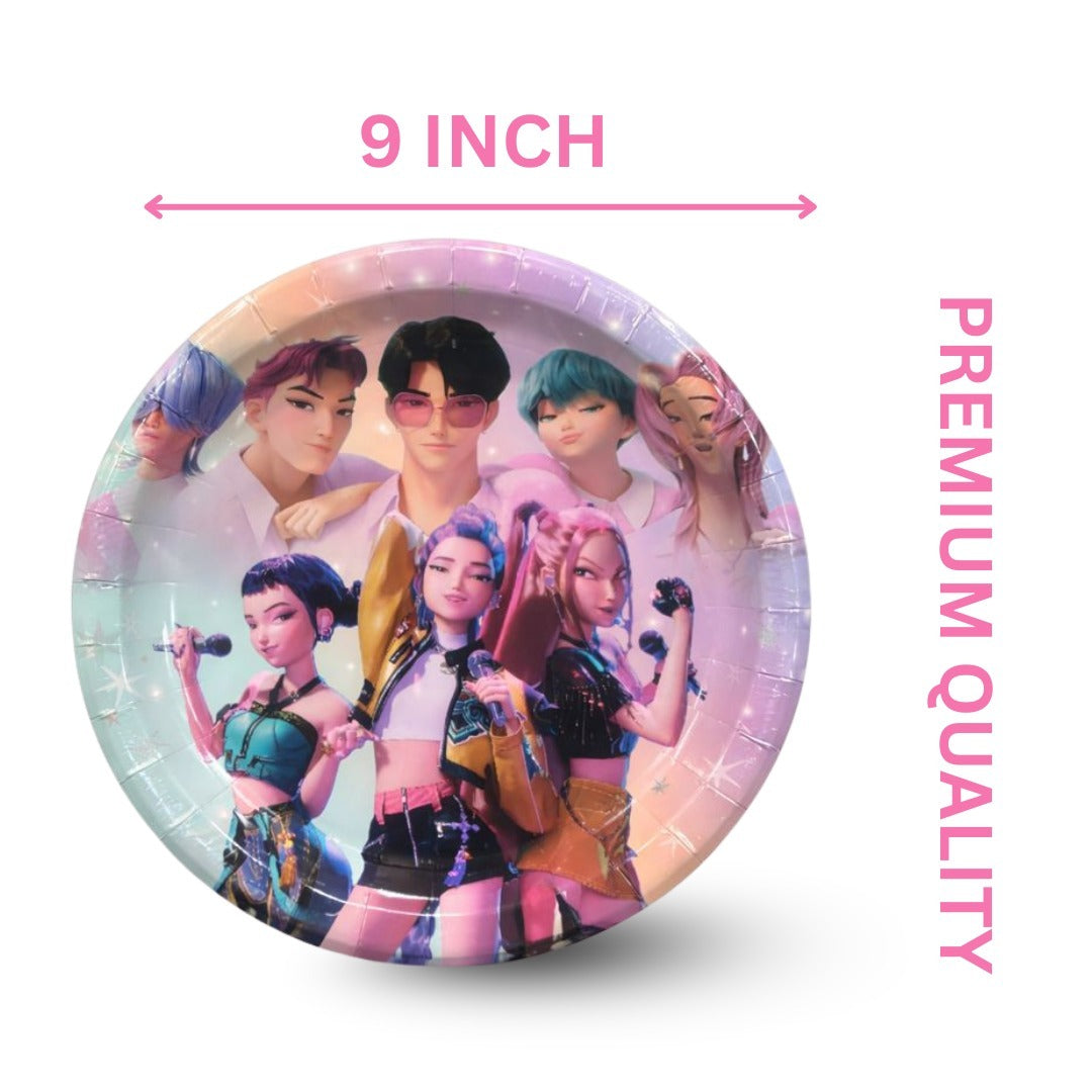 K-POP Demon Hunters Paper Plates - 8PC