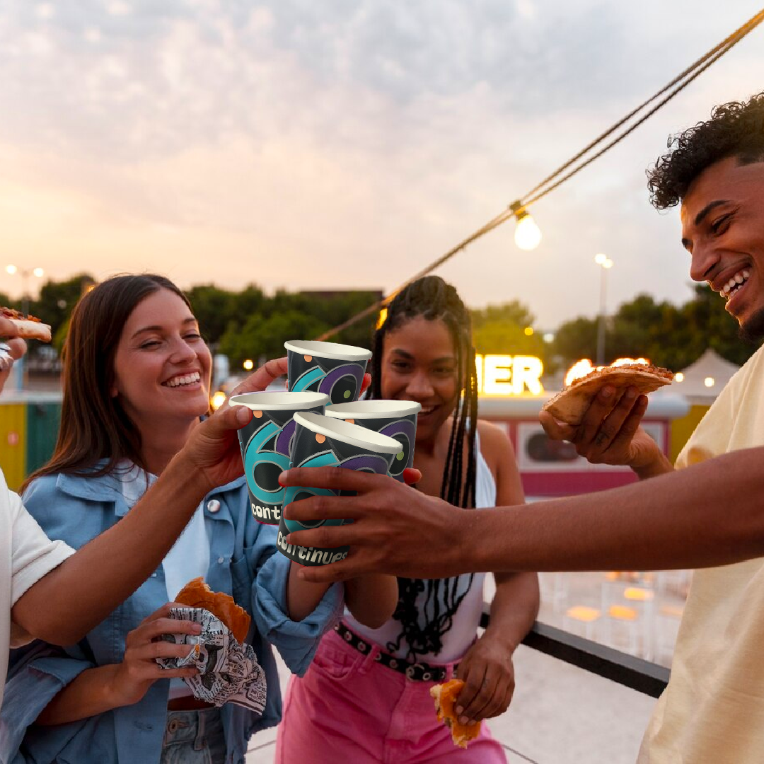 60TH BIRTHDAY 9OZ PAPER CUPS - 8CT