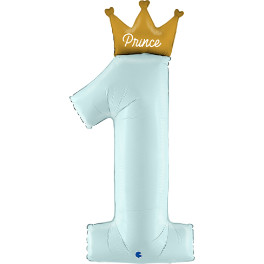 No.1 Prince Crown Balloon with Bobo & Latex Balloon