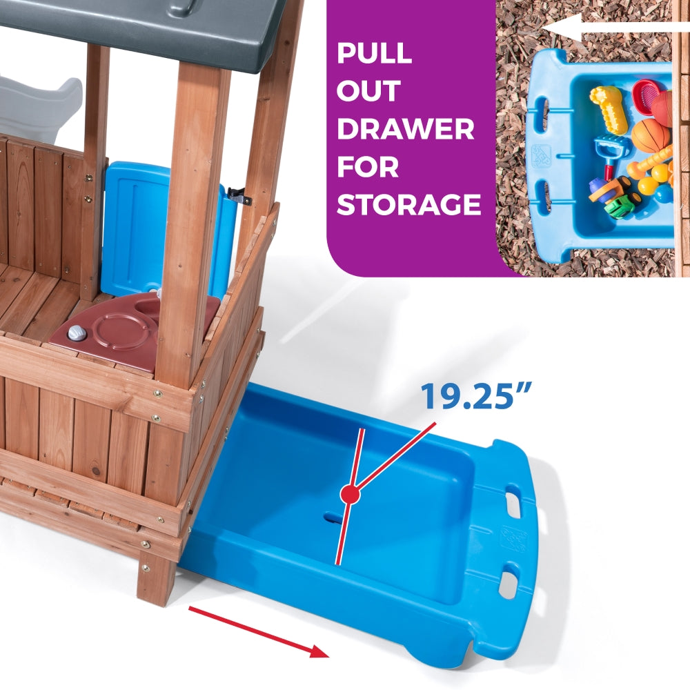 Woodland Adventure Playhouse & Slide by Step2 — kids activity toy for outdoor play and birthday gifts - image 10