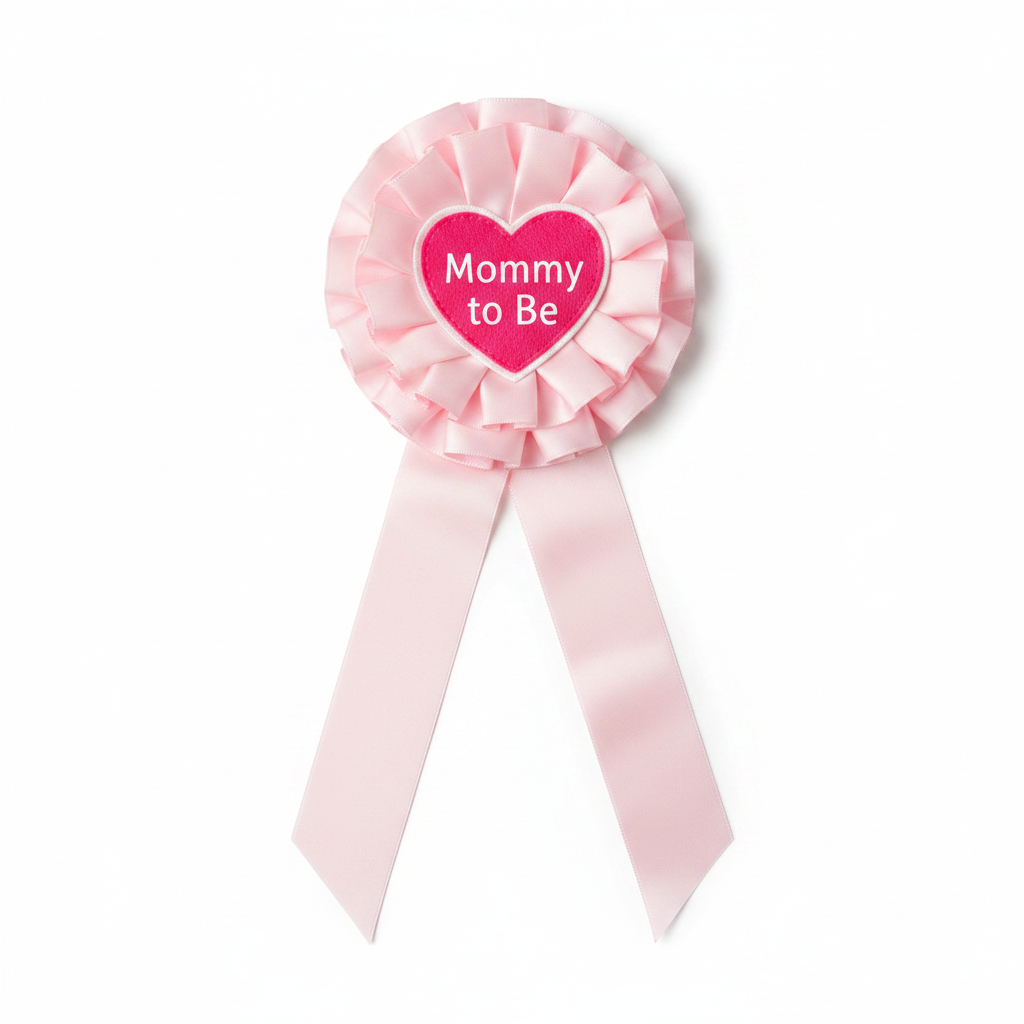 Mommy to Be Badge - Flat Lay Top View