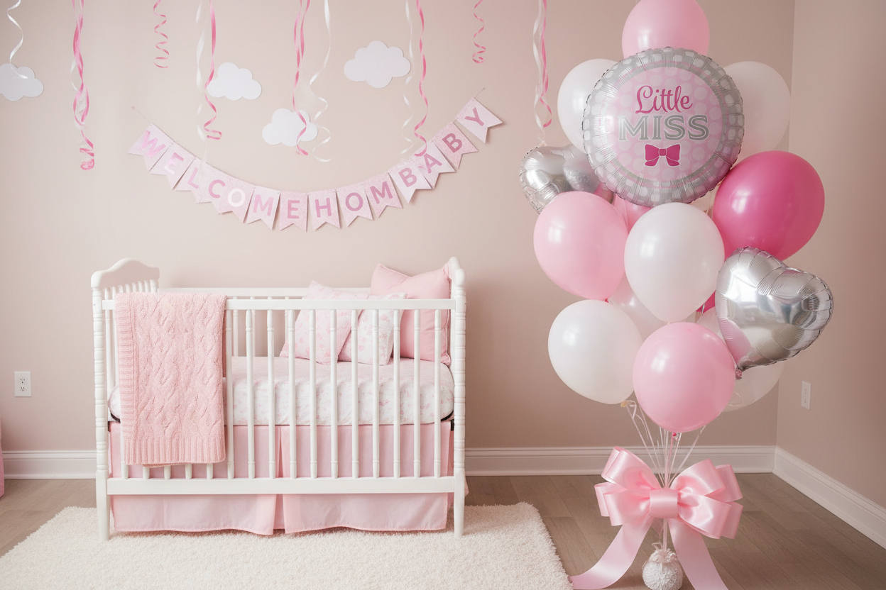 Little Miss Balloon - Welcome Home Balloon Bouquet