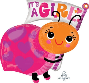 It's A Girl Snail Balloons 29" P35