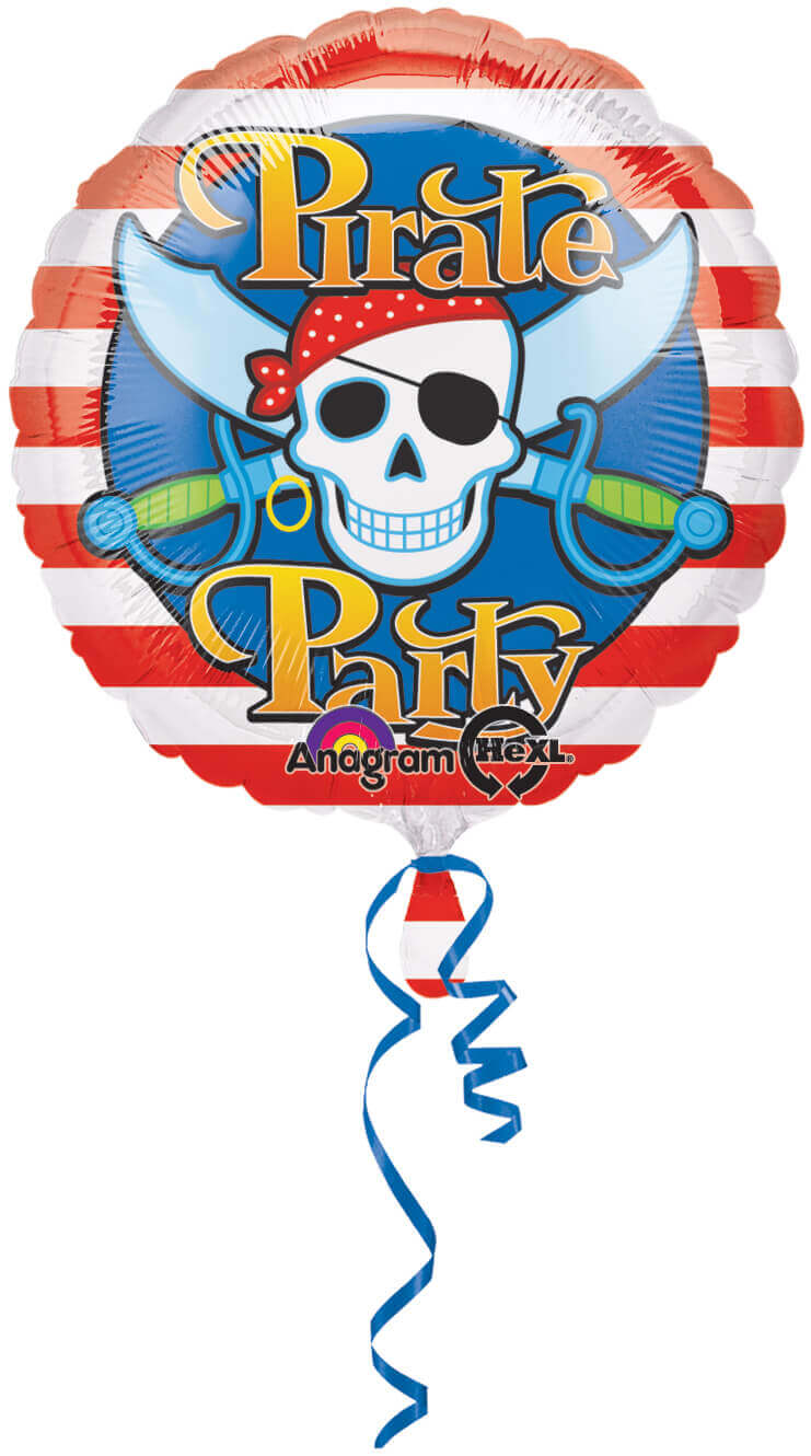 18" Pirate Party Theme Balloons S40