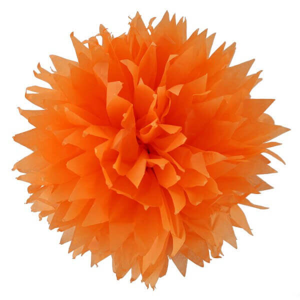 Fluffy Decoration Orange - 3CT