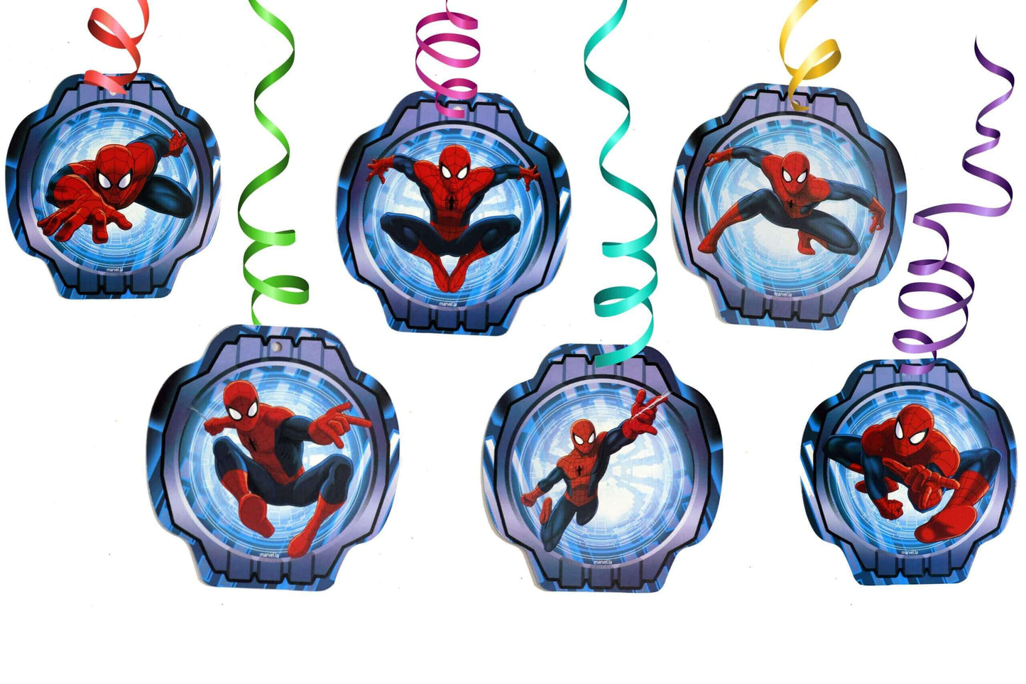 Spiderman Swirl Decoration - 12PC