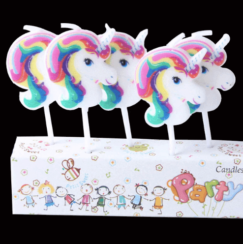 Unicorn Theme Candles - 5PC