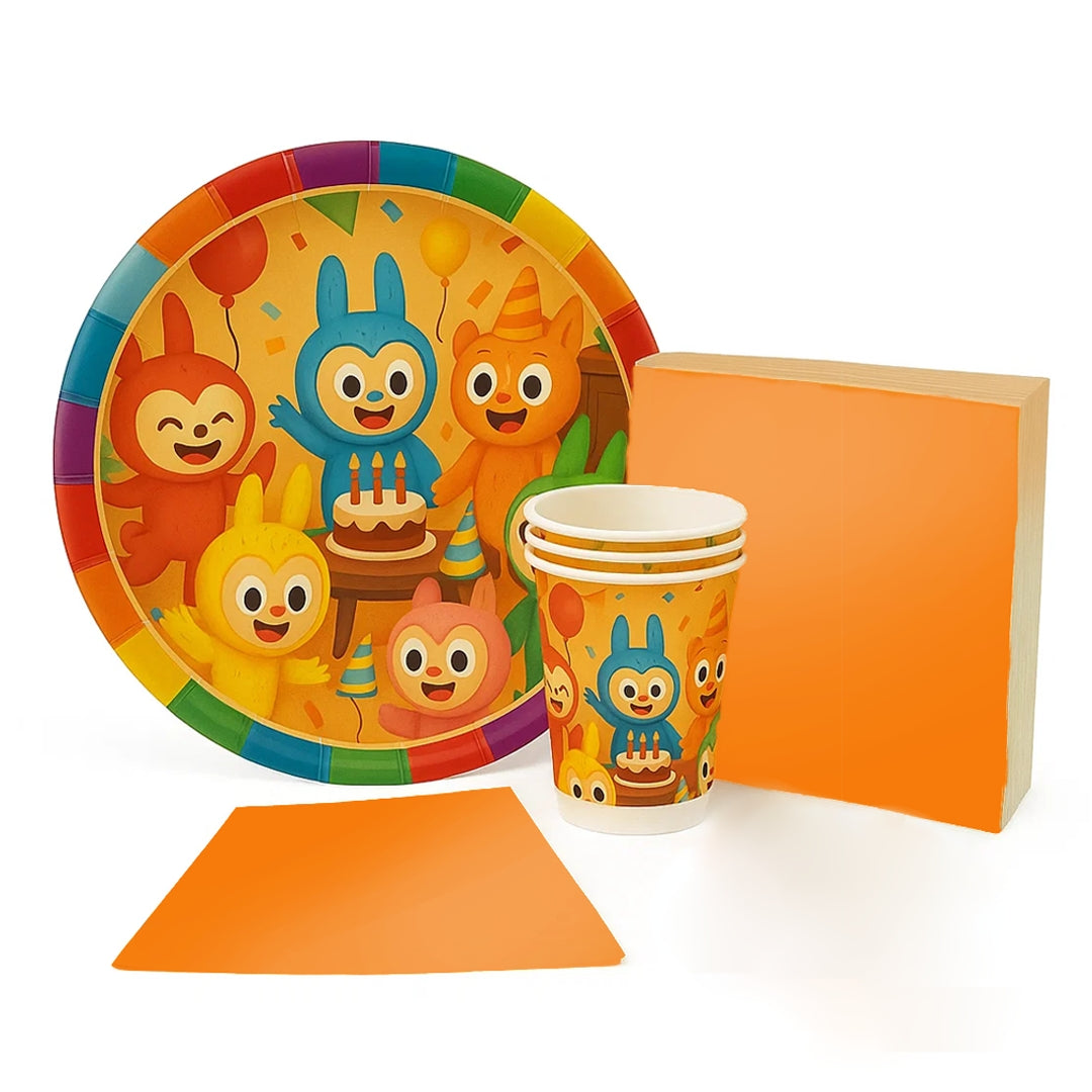 labubu themed birthday party decorations and party supplies