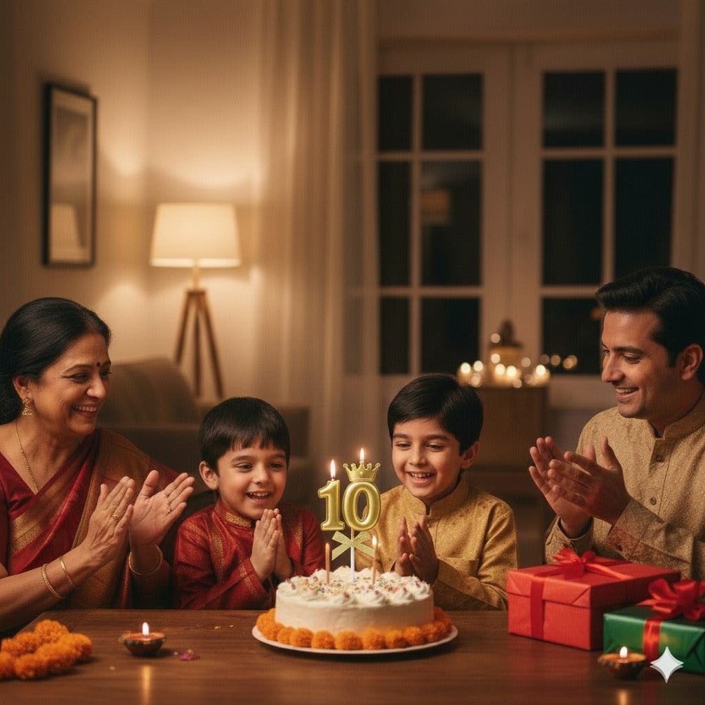 Golden Crown Numerical Candle No. 0