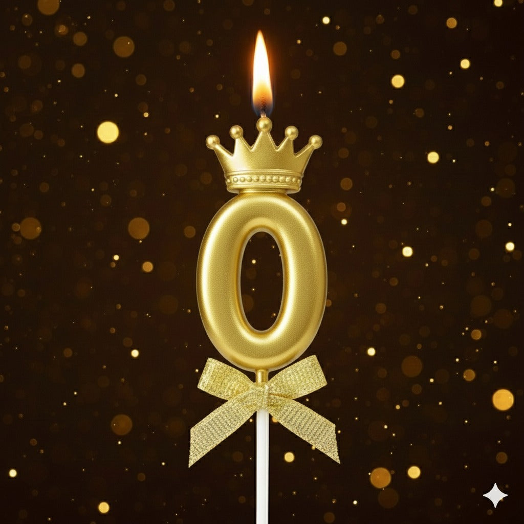 Golden Crown Numerical Candle No. 0
