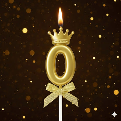 Golden Crown Numerical Candle No. 0