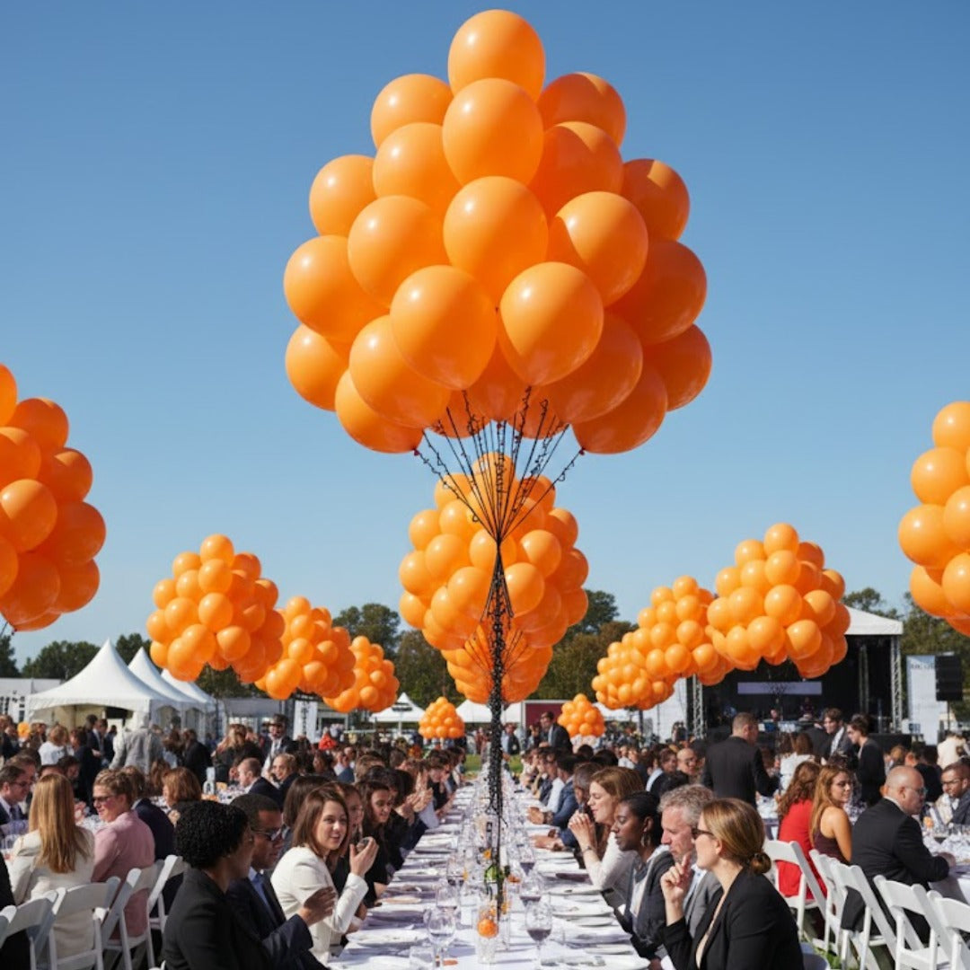 Orange Latex  Balloons 10" - 20PC