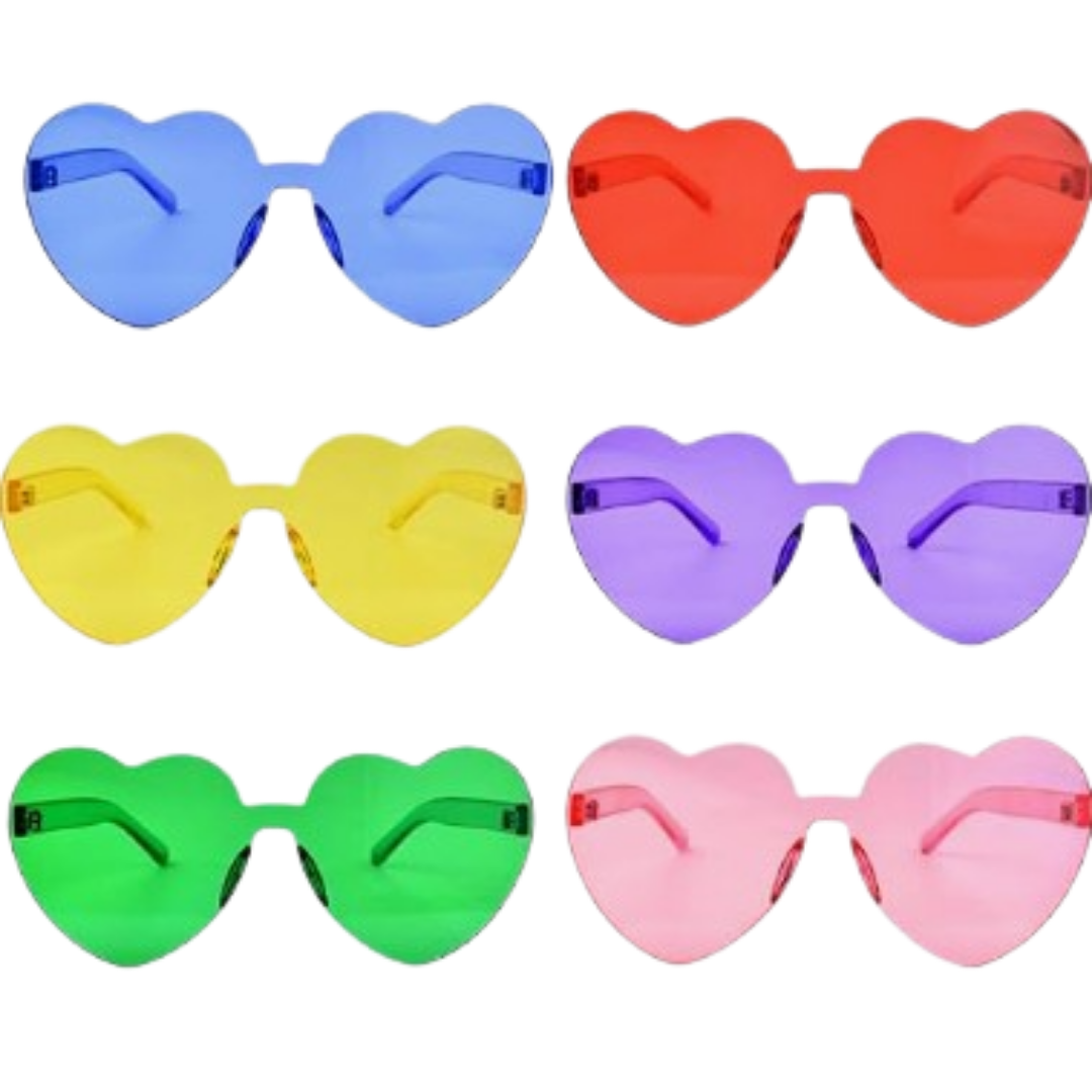 Bachelorette Party Fun Candy Heart Shades - 6PC