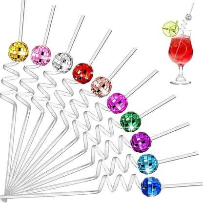 Disco Ball Straws - 2PC