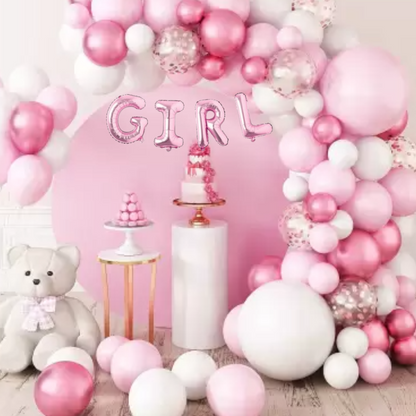 It's a Girl Pink Balloons Set - 100PC