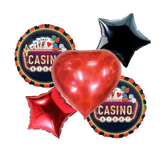 Heart Shape Card Party Balloon-5Pc