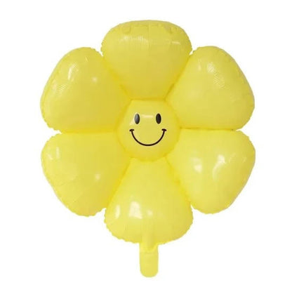 Smiley Flower Balloon Yellow - 18 inch