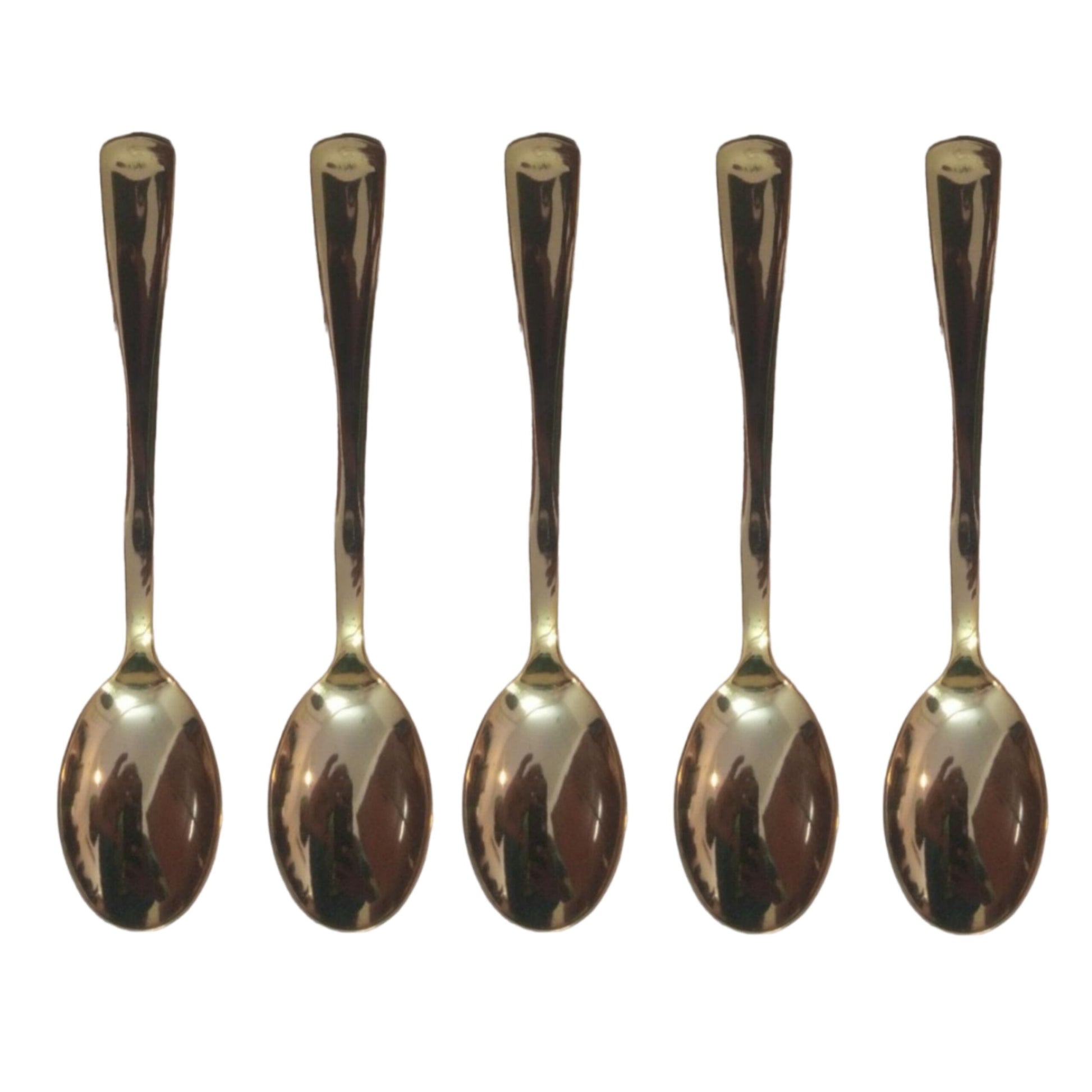 Metlallic Golden Spoons - 12PC