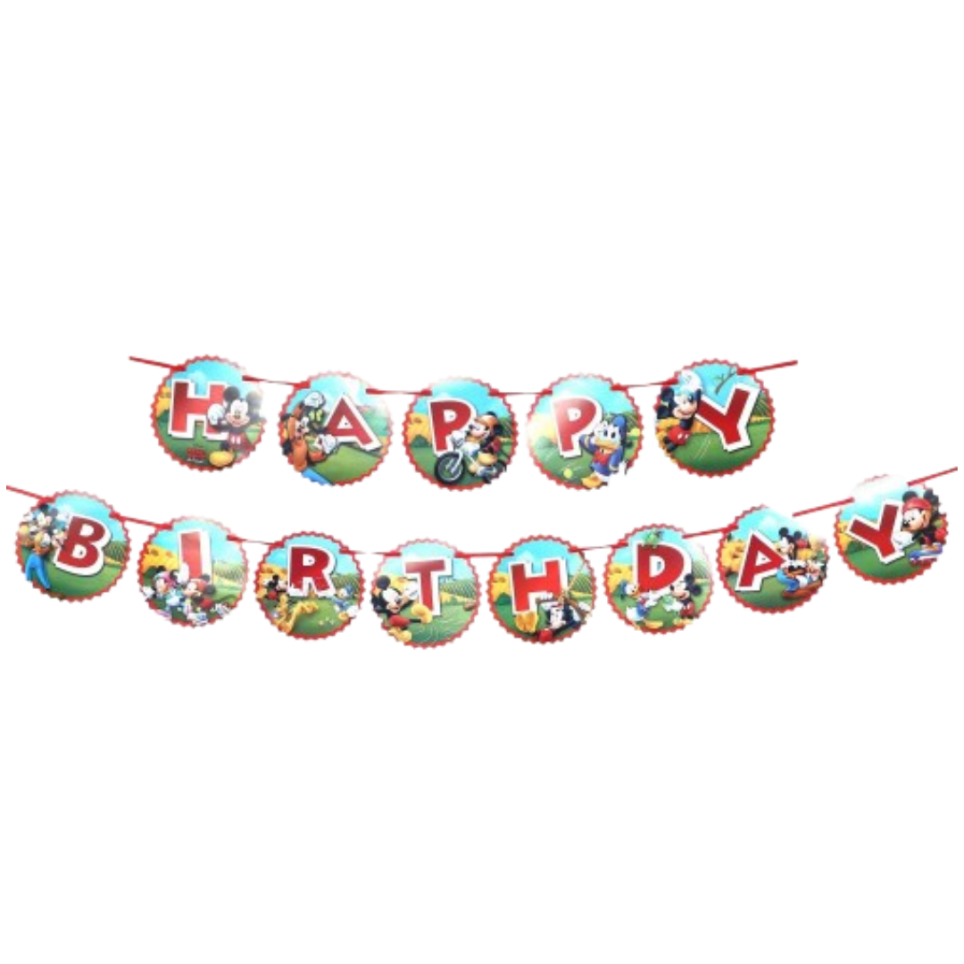 Mickey Party Bunting Banner