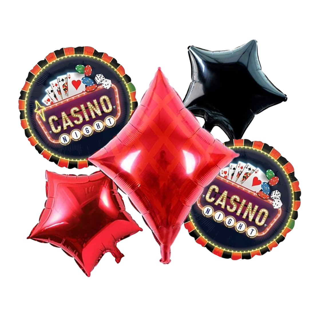 Diamond Shape Card Party Balloon-5Pc