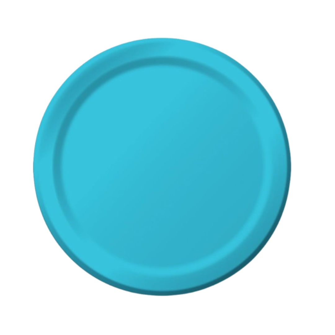 9" BERMUDA BLUE LUNCH PLATE - 24CT