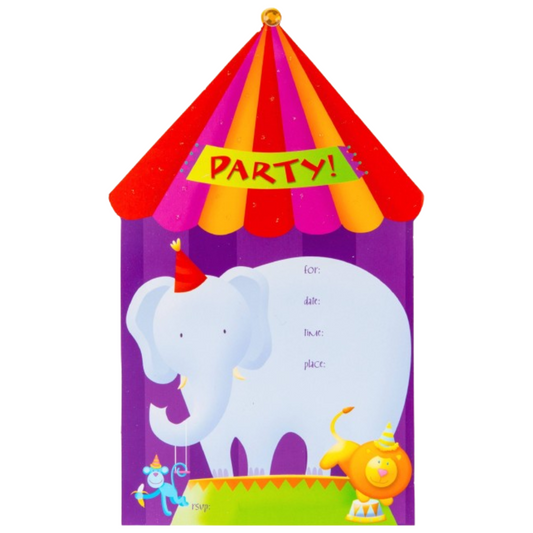 JUNGLE ANIMAL JUMBO INVITE