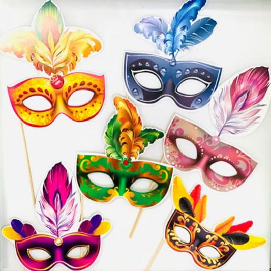 Masquerade Mask Photo Props Set-6