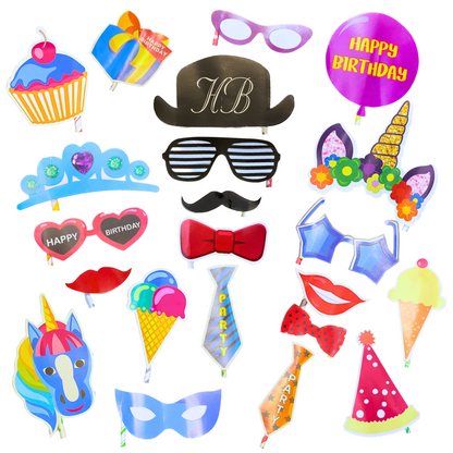 Happy Birthday General Photo Props -20 PC