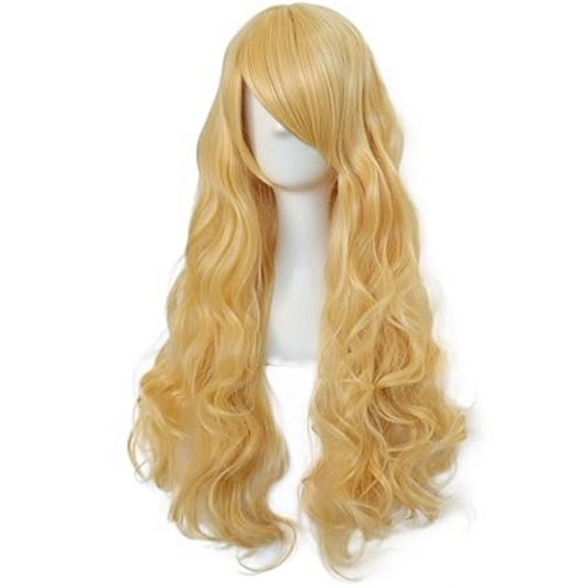 Curly Wigs Long Gold