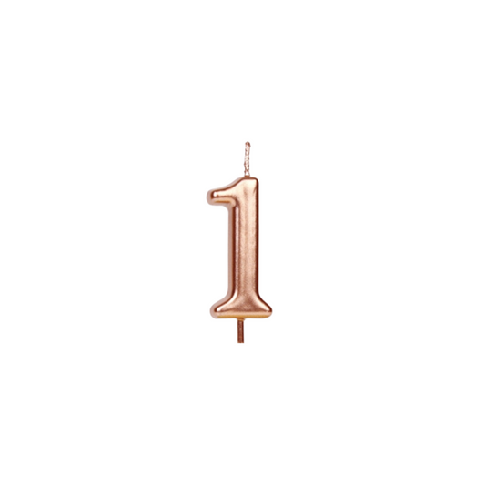 Numerical 1 Cake Topper Rose Gold-1PC