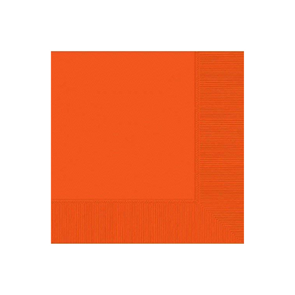 Disposable Orange Paper Napkins for Dinner - 50PC