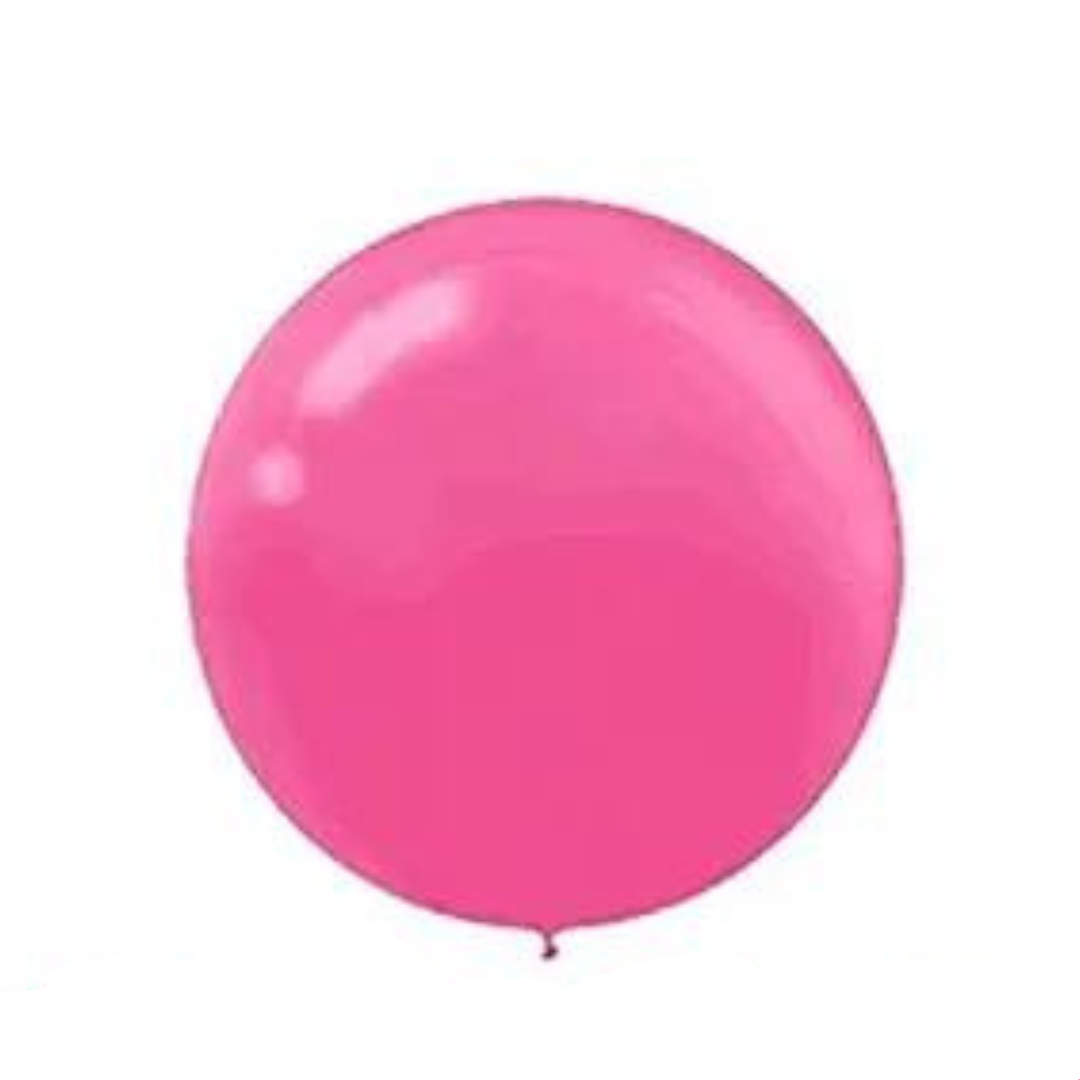 Hot Pink Giant Big Balloon 36 Inches / Bladder Balloon / Helium Quality - Inflates to 3 FT Approx. - Pack of 1