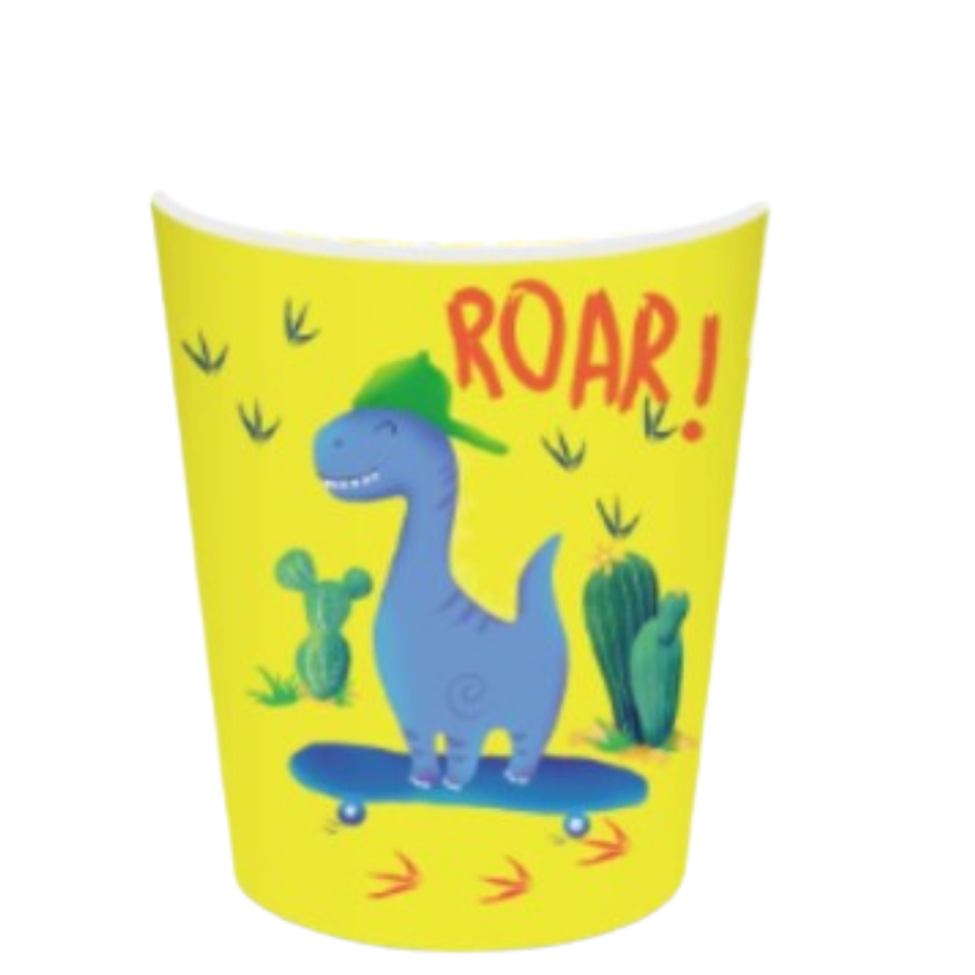 Dinosaur Theme Paper Cups-Pack of 8, 9oz