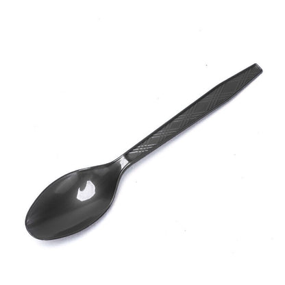 Disposable Black Spoons - 10PC