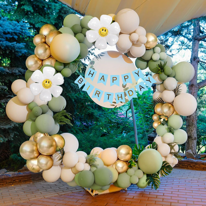 Green and Gold Balloons