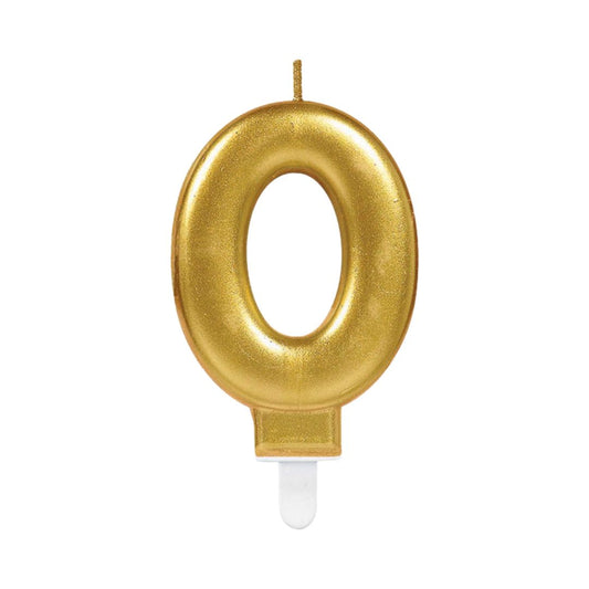 Golden Numerical Candle No. 0 - 3