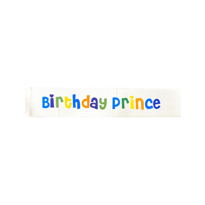 Birthday Prince Sash