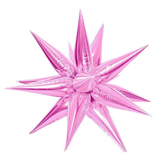 Exploding L.Pink Star Balloon Hanging - 5D 26"