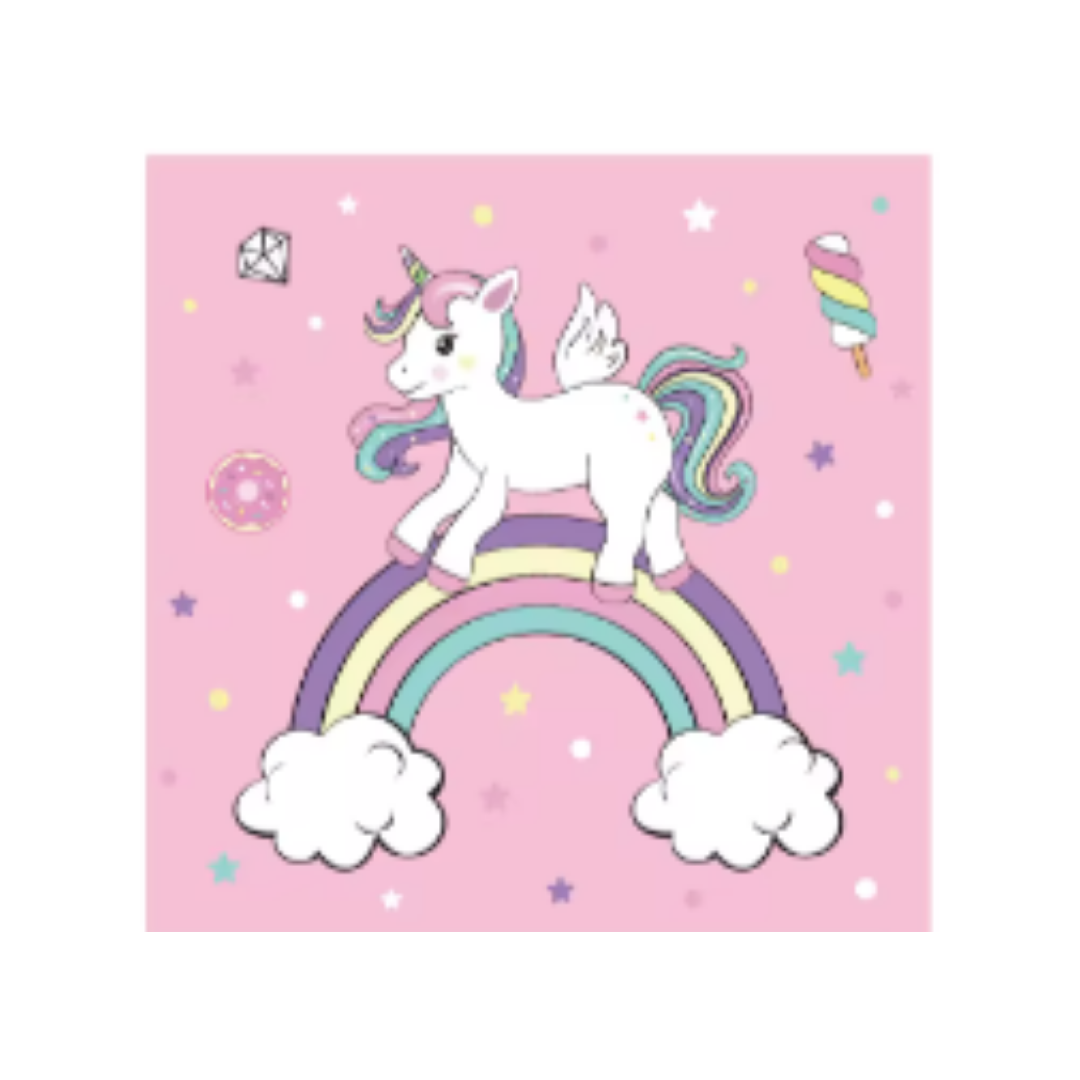 Unicorn Theme Paper Napkins - 20PC