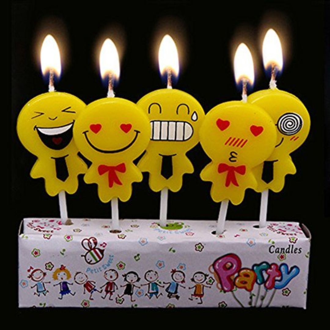 Smiley Candle - 5PC