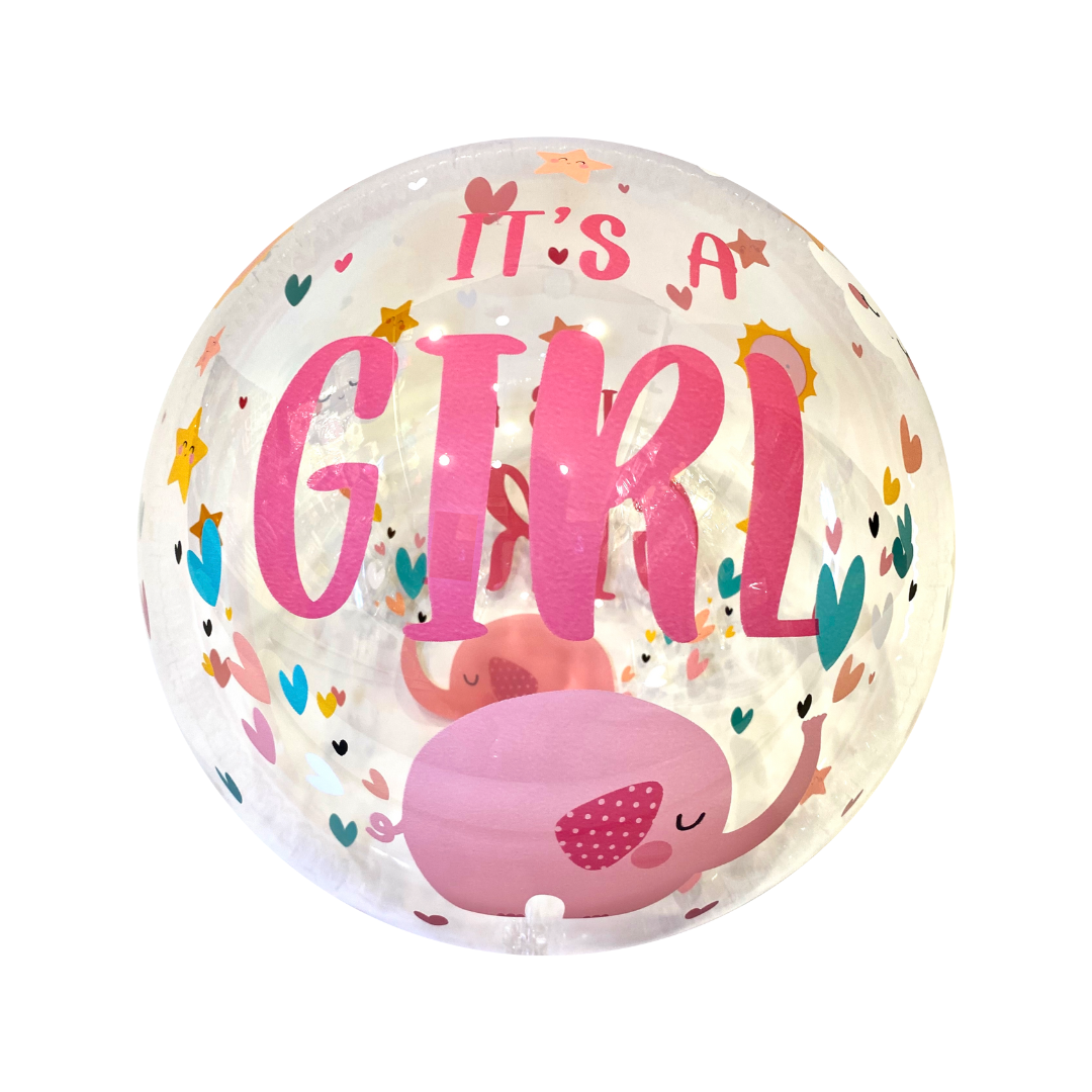 BOBO Print Balloon It's A Girl 18"