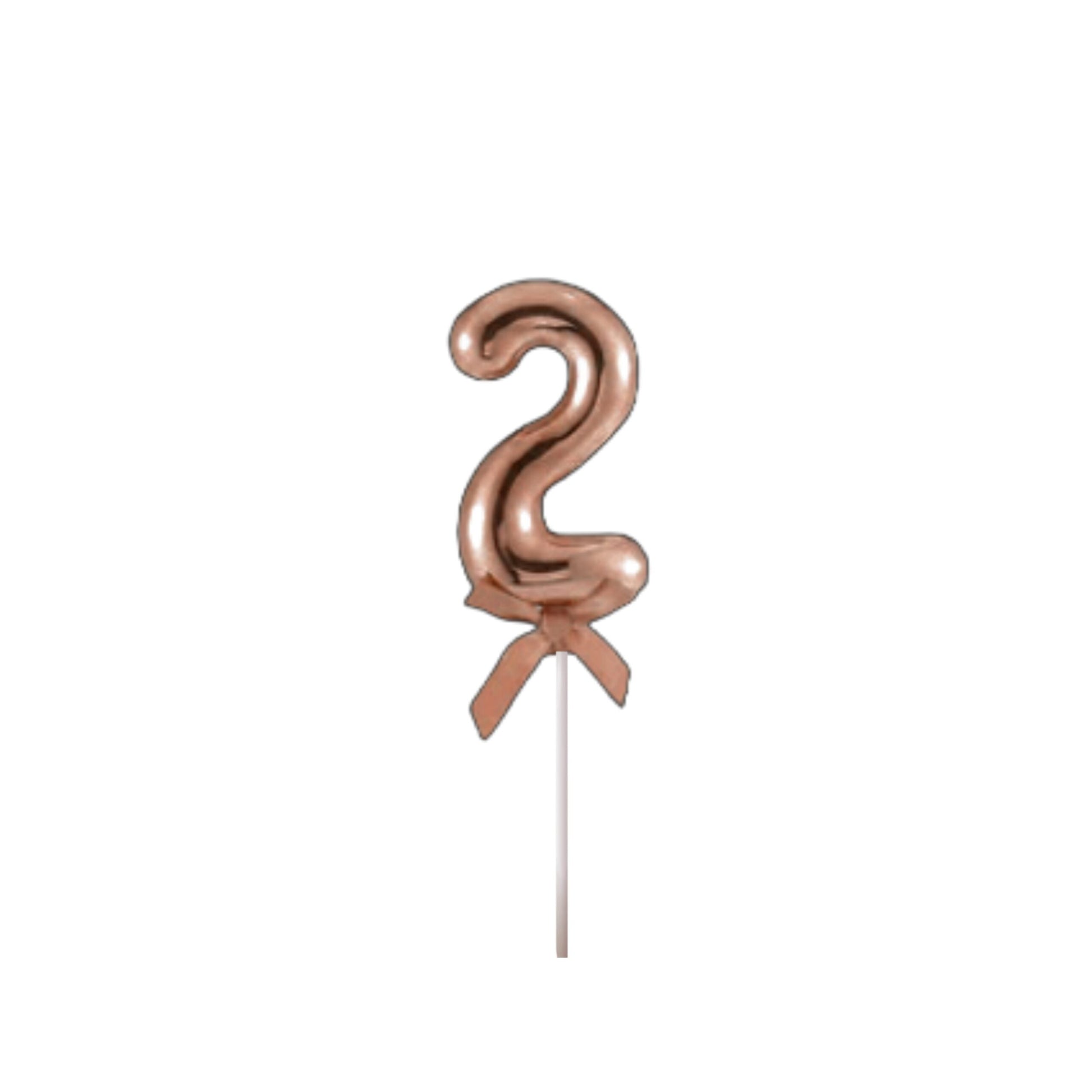 Numerical 2 Cake Topper Rose Gold-1PC