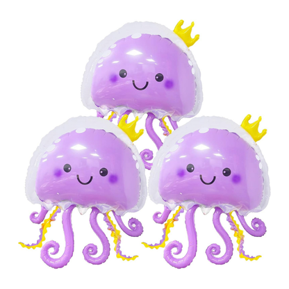 JellyFish Shaped Balloon Purple 36"